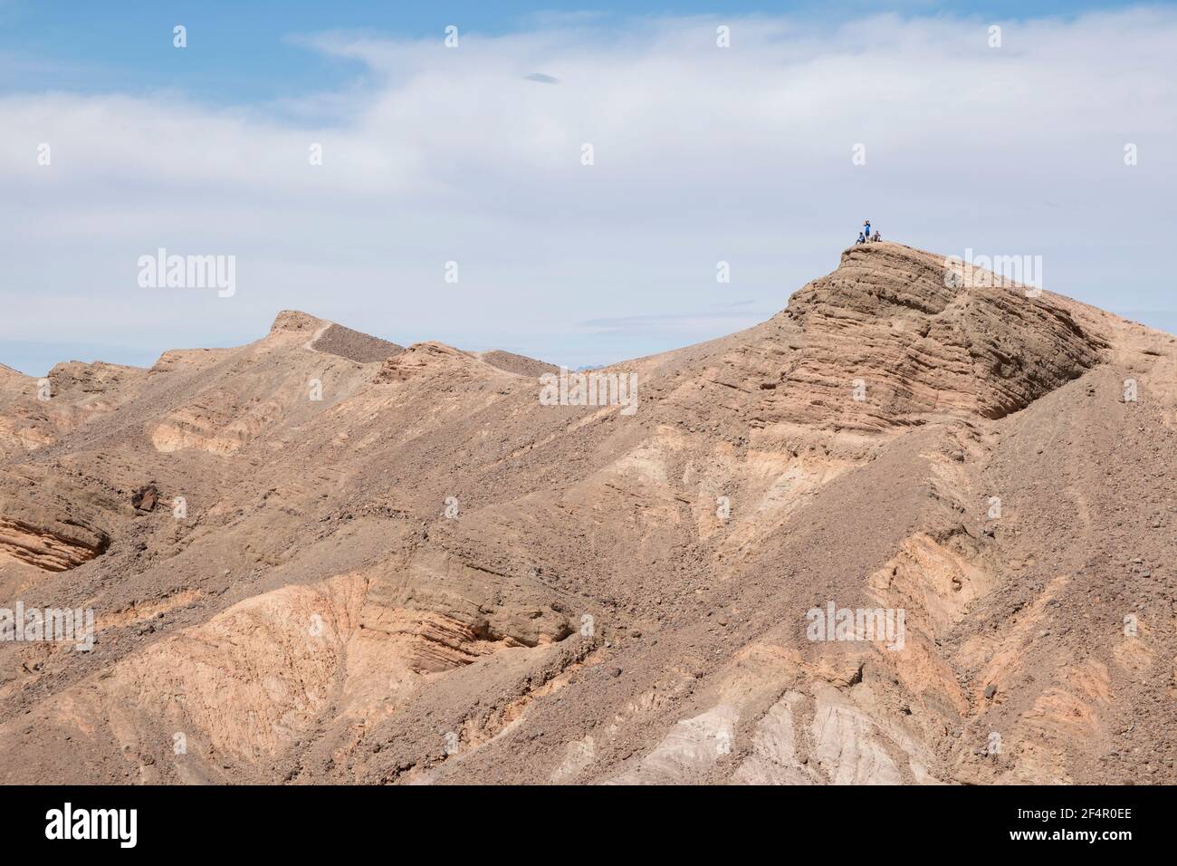 Zabriskie Point is a vista point in Death Valley National Park that shows fascinating rock