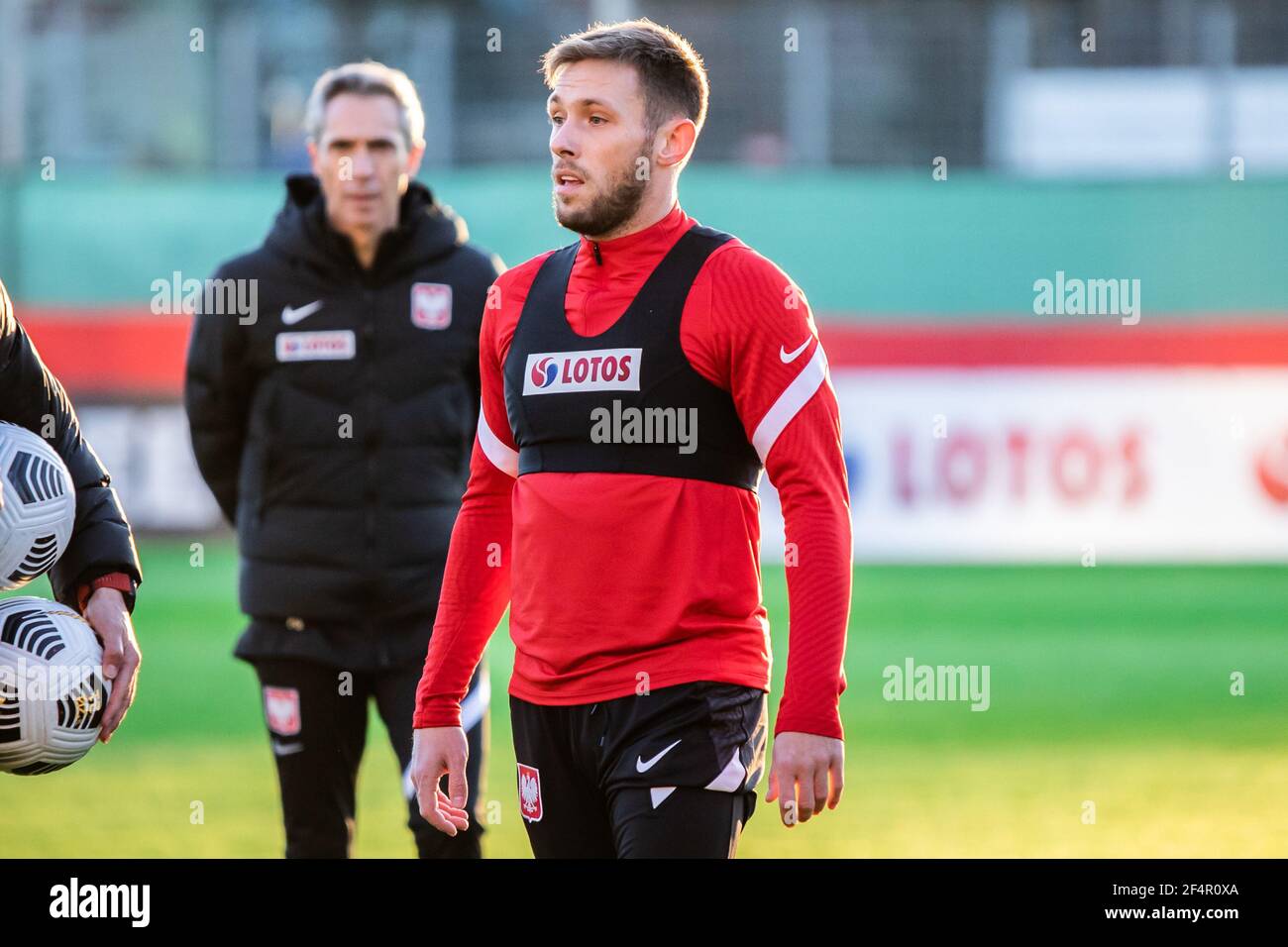 Warsaw, Poland. 22nd Mar, 2021. Maciej Rybus of Poland seen in action during the first official training session of the Polish national football team in 2021. (Photo by Mikolaj Barbanell/SOPA Images/Sipa USA) Credit: Sipa USA/Alamy Live News Stock Photo