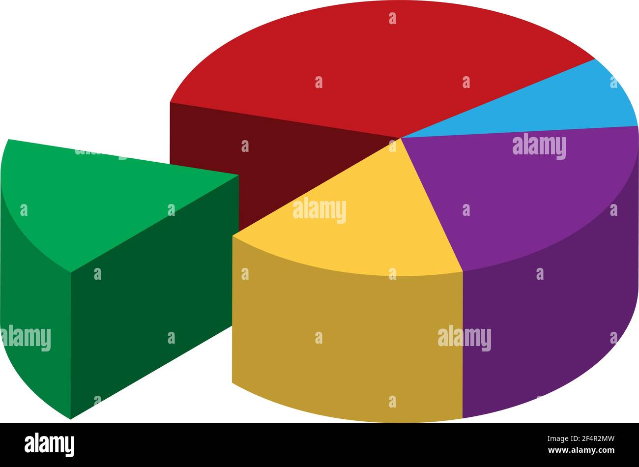 Pie Chart Icon Vector Illustration Stock Vector Image & Art - Alamy