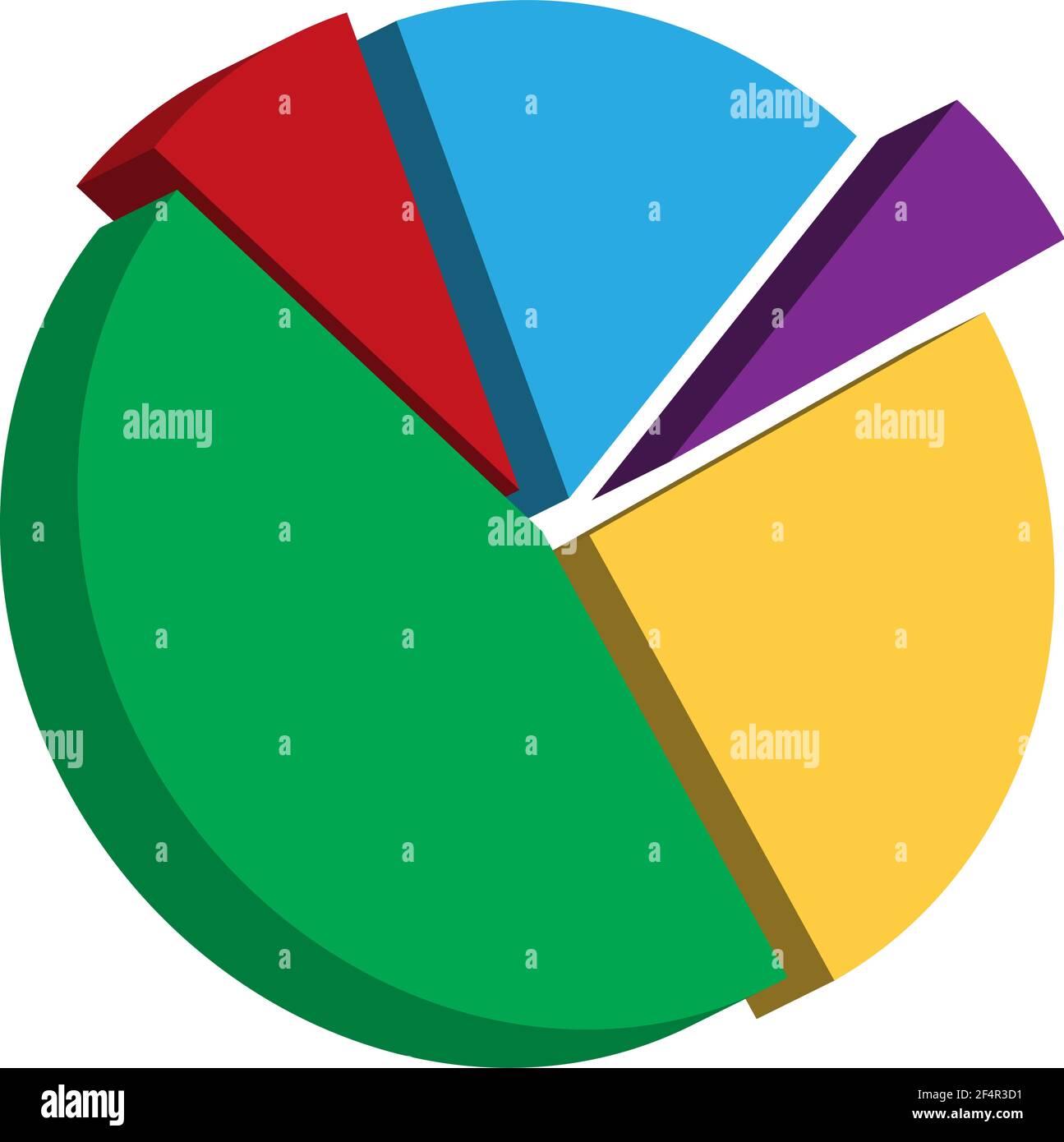 Pie Chart Icon Vector Illustration Stock Vector Image & Art - Alamy