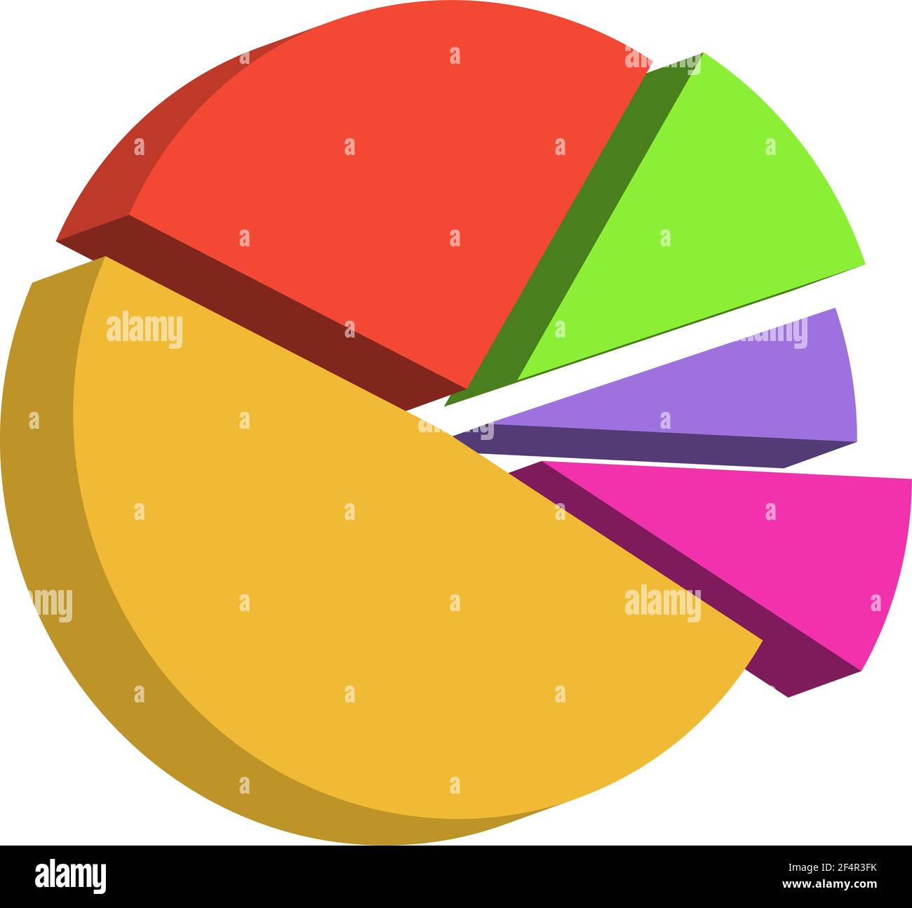 Pie Chart Icon Vector Illustration Stock Vector Image & Art - Alamy