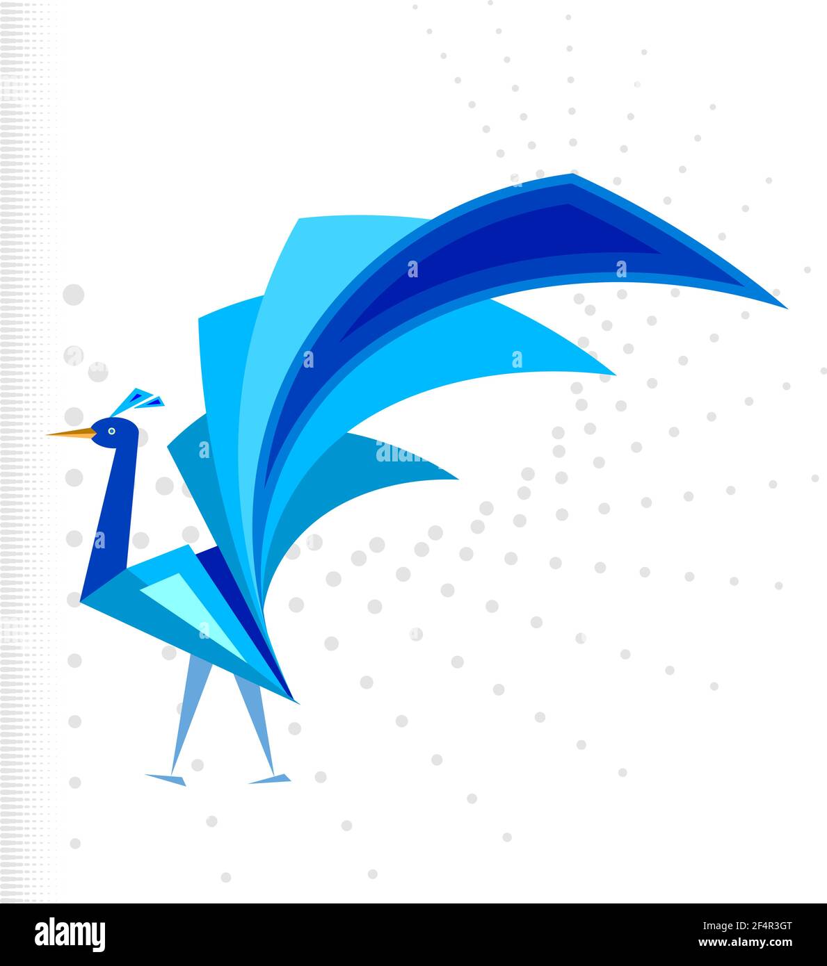 Peacock Artistic Hand Drawn Vector Art Stock Vector