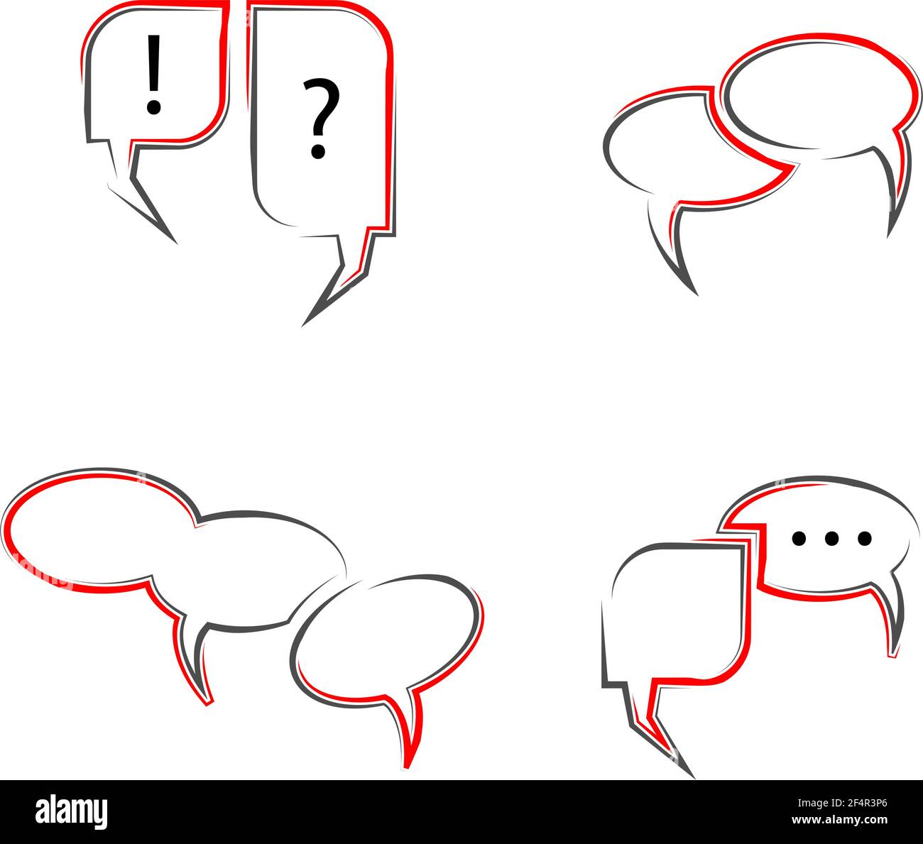 Chat Icon Set Vector Illustration Stock Vector Image & Art - Alamy