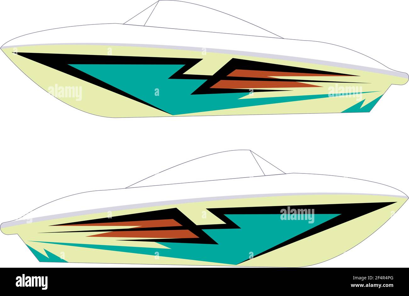 Boat Graphics, Stripe Vinyl Ready Vector Art Stock Vector Image & Art