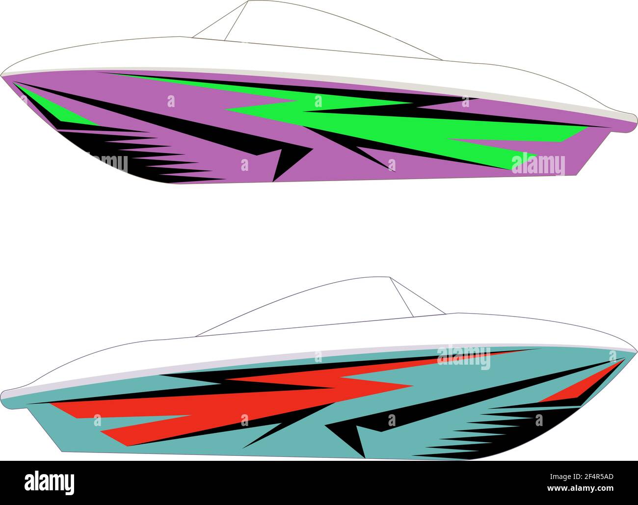 Boat Graphics, Stripe Vinyl Ready Vector Art Stock Vector Image & Art Alamy