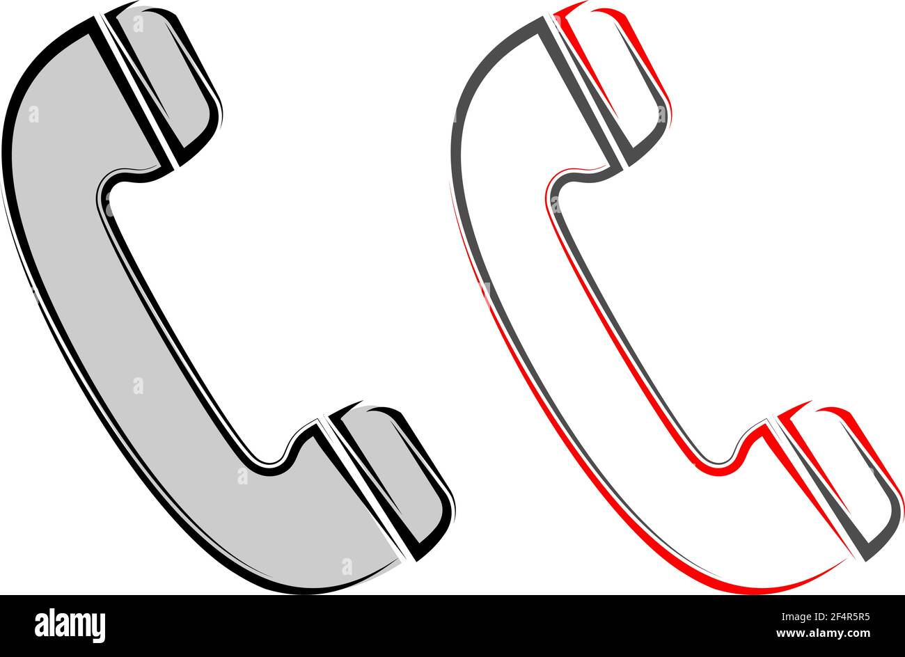 Telephone Receiver Icon Vector Illustration Stock Vector