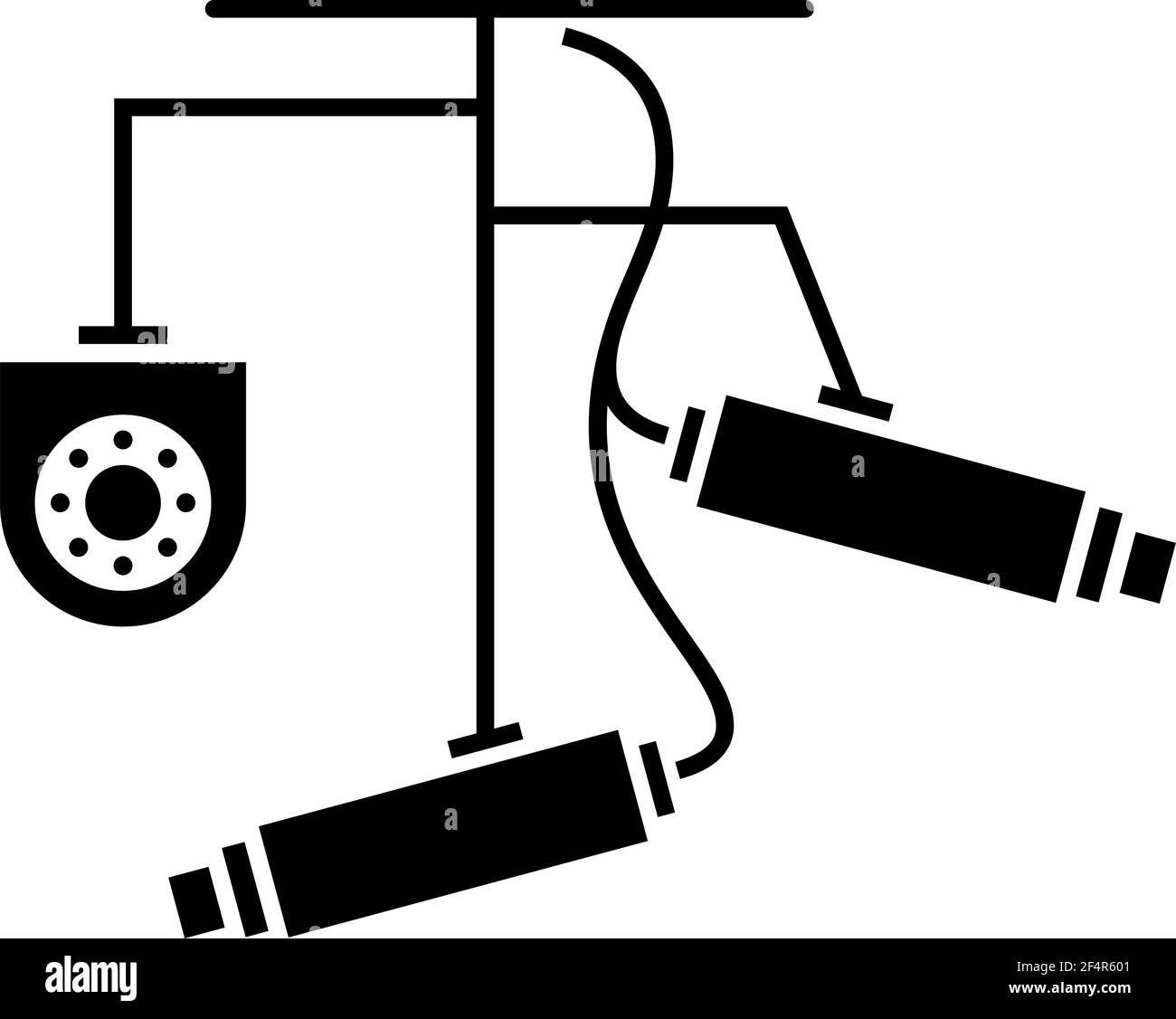 Cctv camera vector vectors Black and White Stock Photos & Images - Alamy