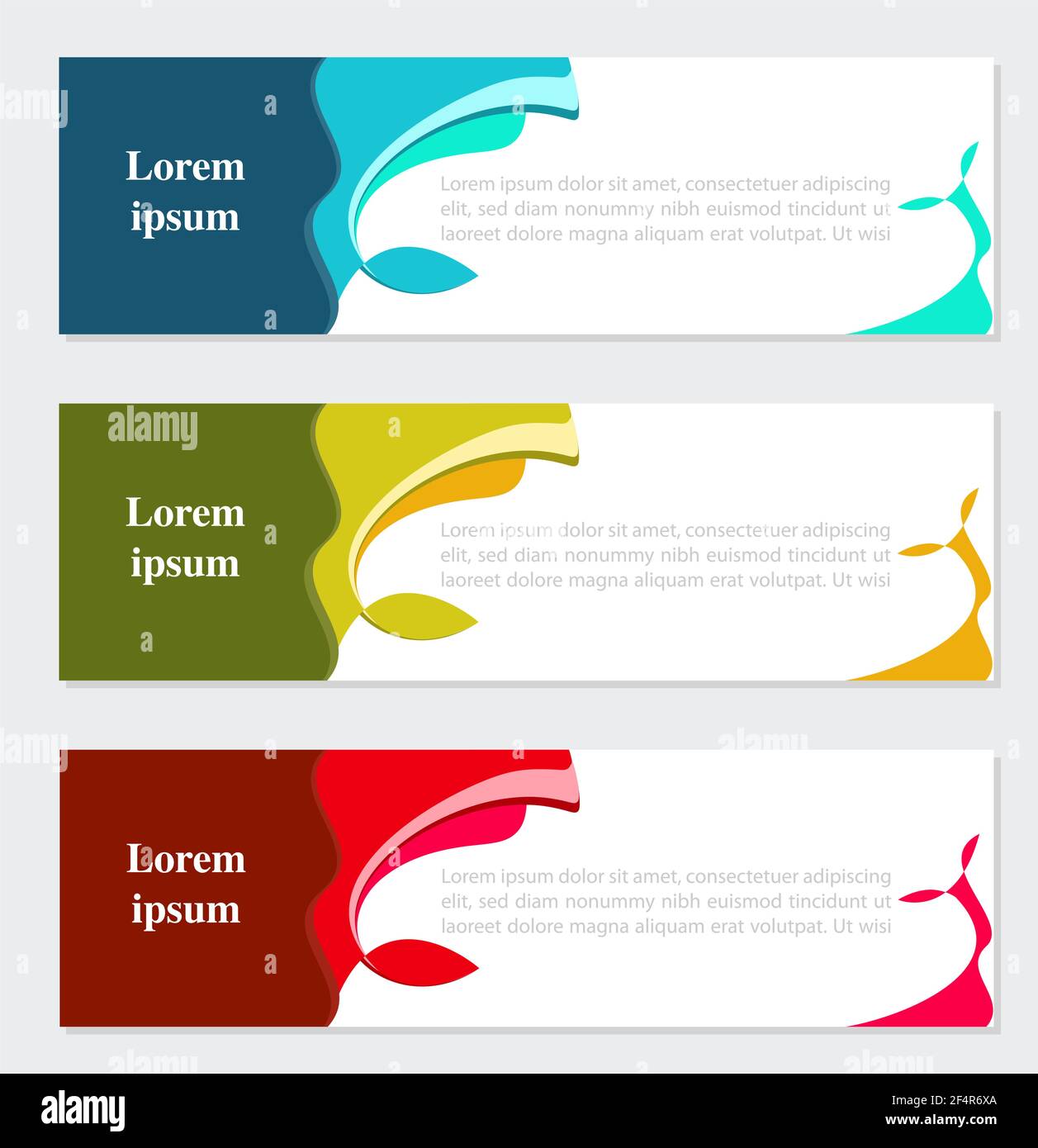 Abstract Banner Web Template Background With Copy Space Vector Illustration Stock Vector