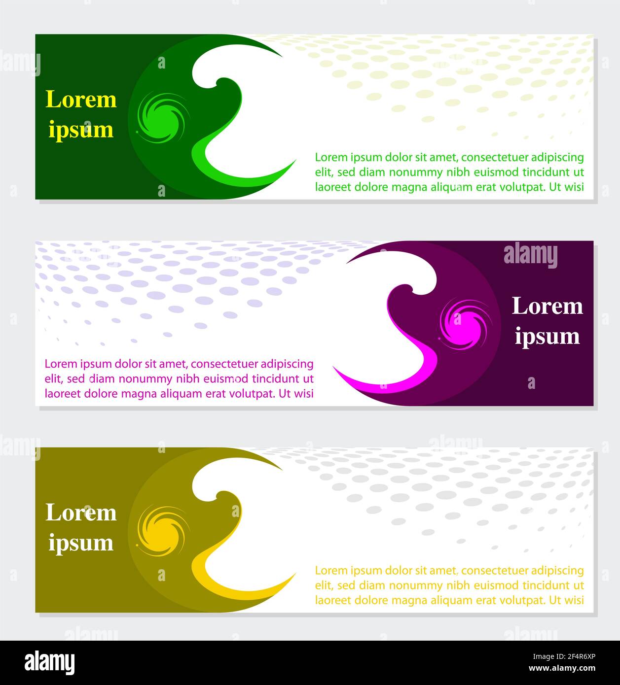 Abstract Banner Web Template Background With Copy Space Vector ...