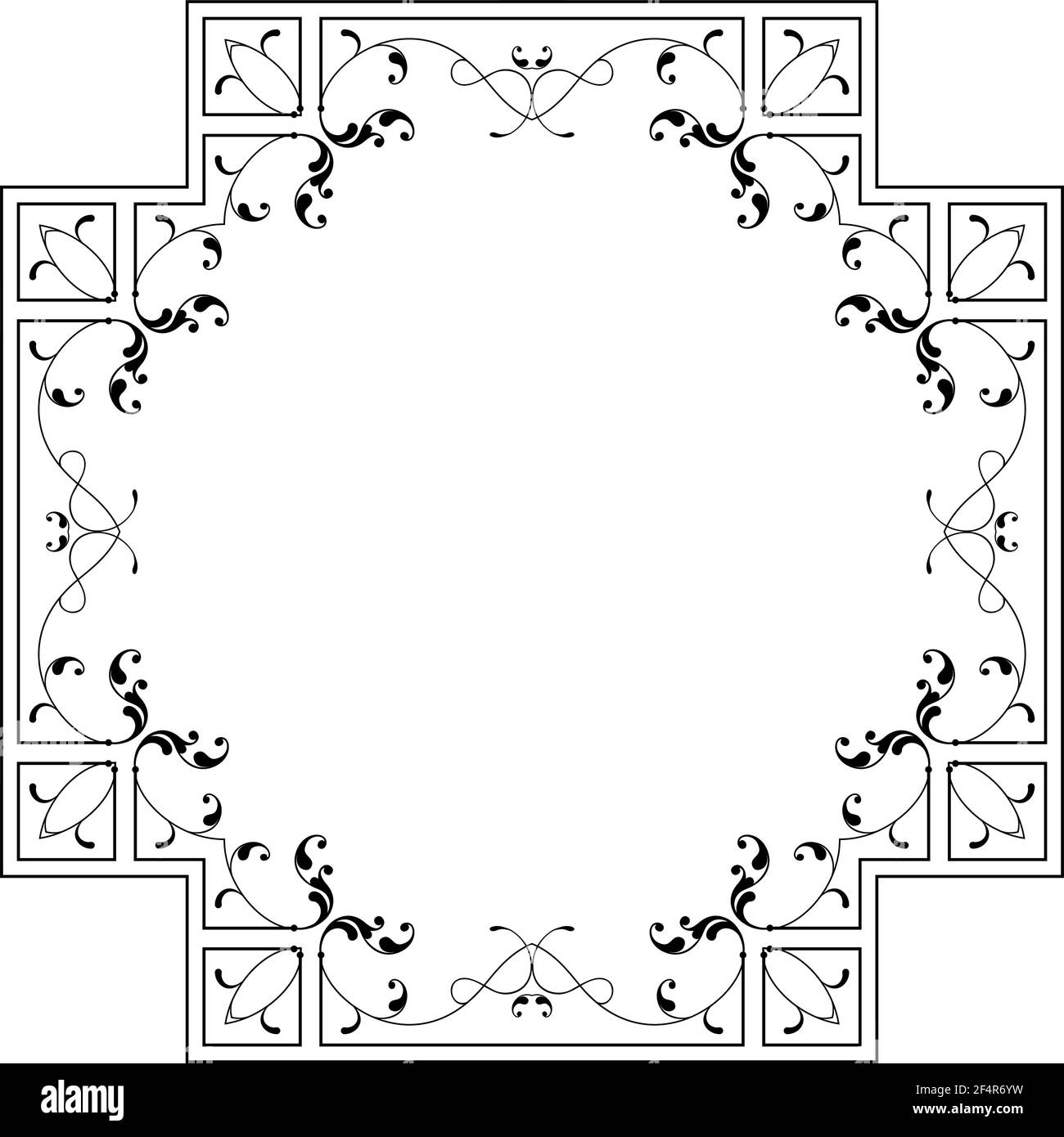 Frame Border Design Vector Illustration Stock Vector Image & Art - Alamy