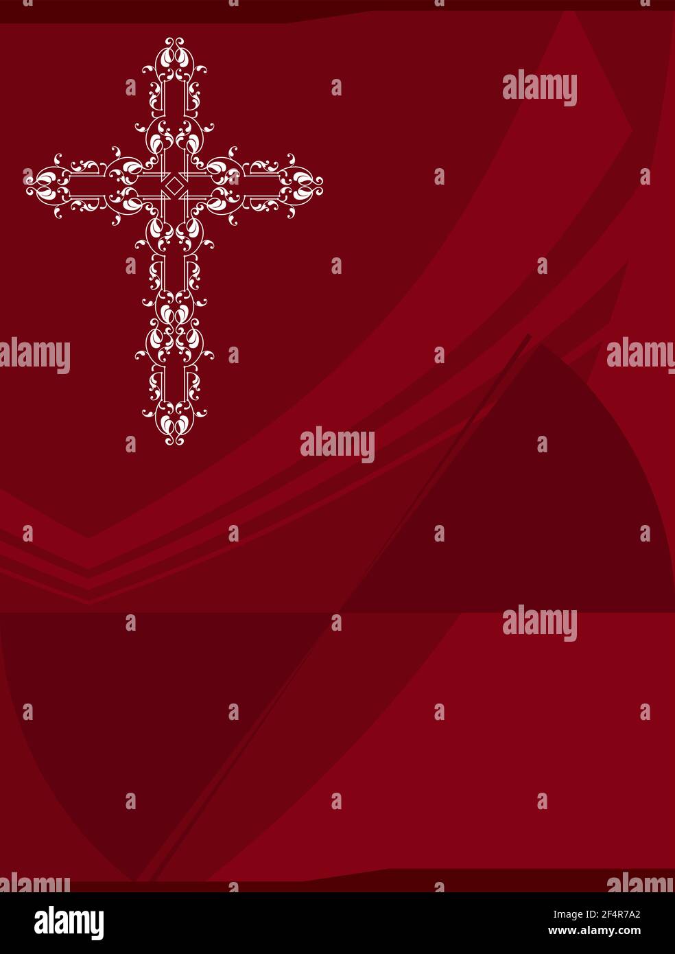 Christian Cross Design Vector Art Stock Vector