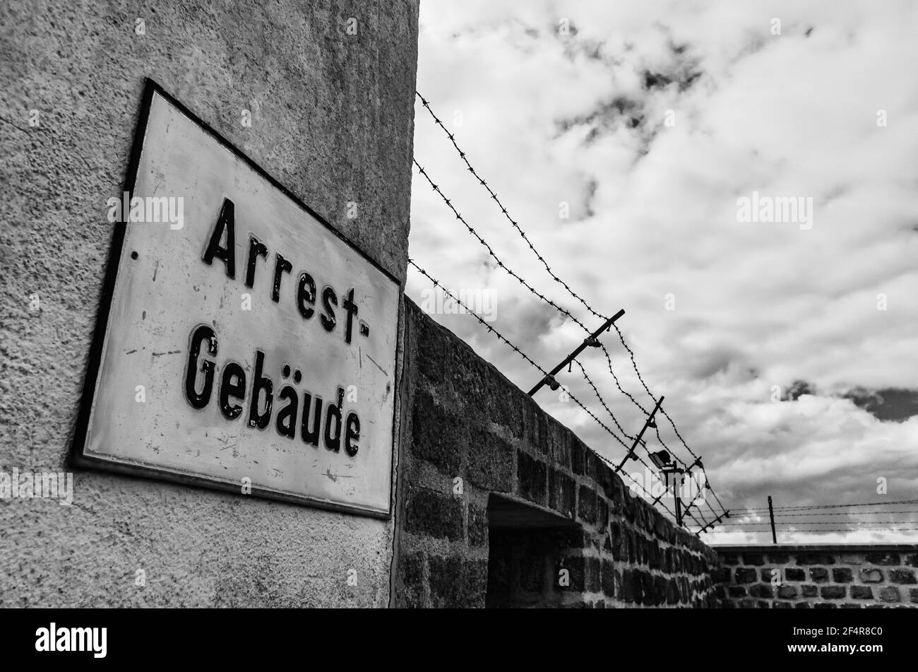 mauthausen, austria, 26 march 2019, kz memorial mauthausen, concentration camp, prison Stock Photo