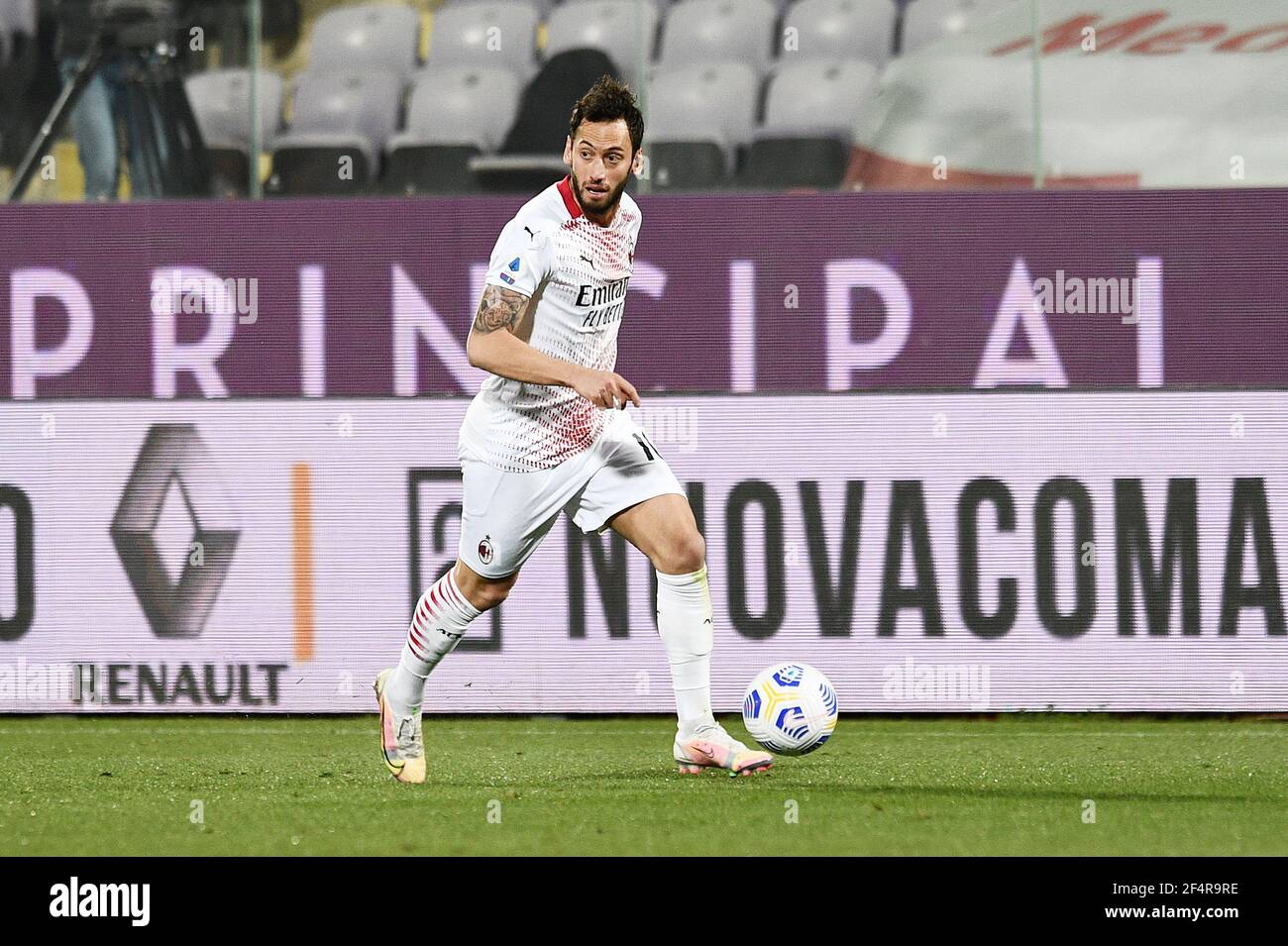 Florence, Italy. 21st Mar, 2021. Dusan Vlahovic (ACF Fiorentina) during ACF  Fiorentina vs AC Milan, Italian football Serie A match in Florence, Italy,  March 21 2021 Credit: Independent Photo Agency/Alamy Live News