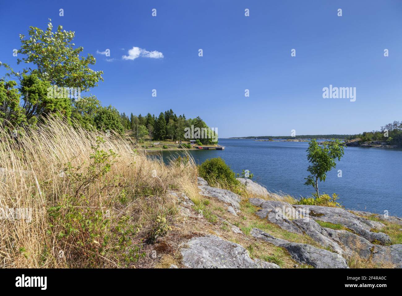 geography / travel, Sweden, Stockholm laen, Stockholm skaergård, view towards the Baltic Sea of the is, Additional-Rights-Clearance-Info-Not-Available Stock Photo