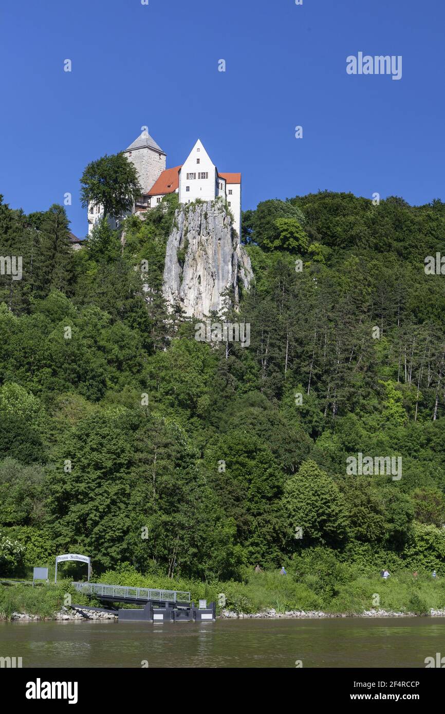 geography / travel, Germany, Bavaria, Riedenburg, castle Prunn near Riedenburg, natural preserve Altmu, Additional-Rights-Clearance-Info-Not-Available Stock Photo
