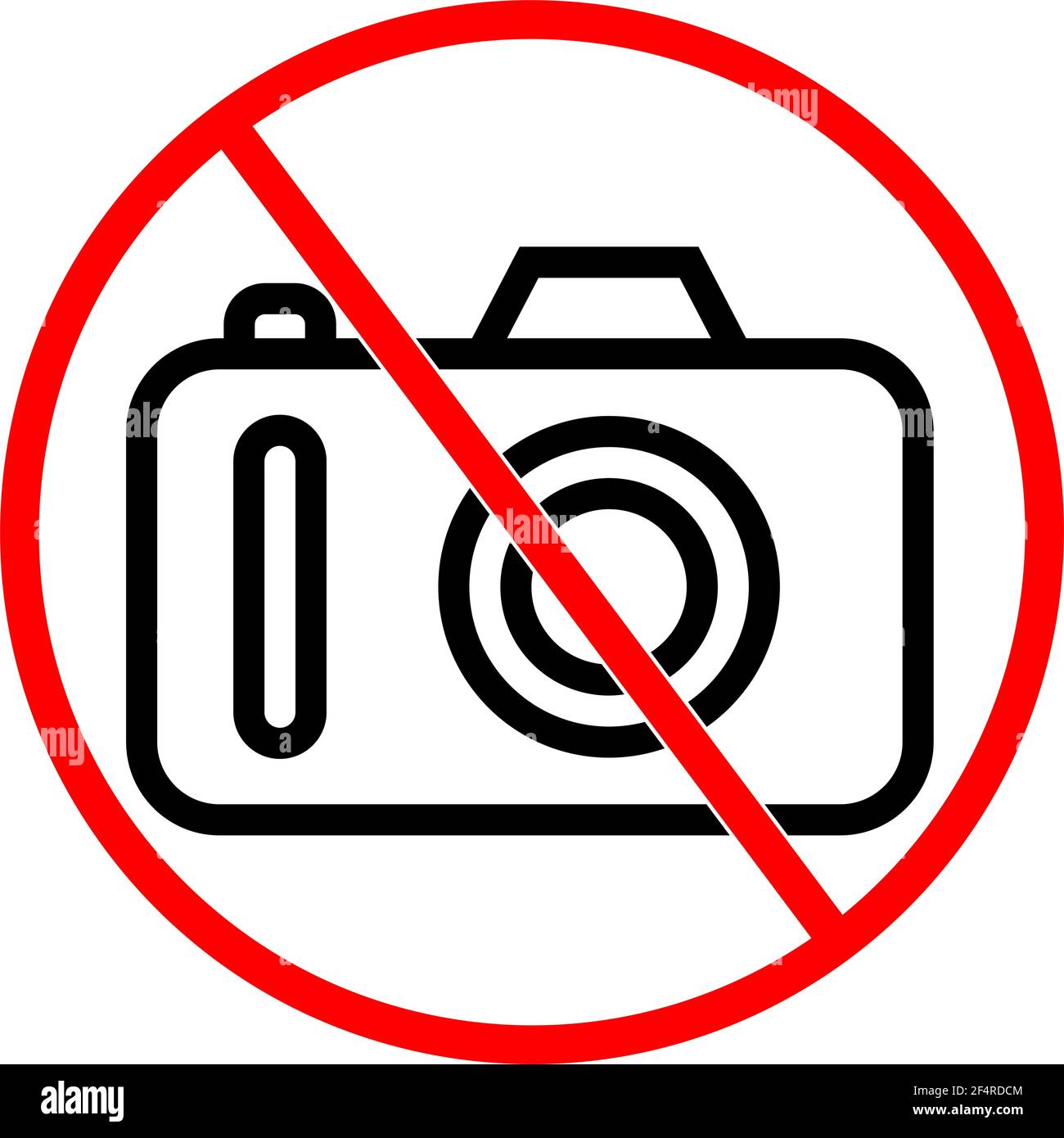 Warning no flash photography Stock Vector Images Alamy