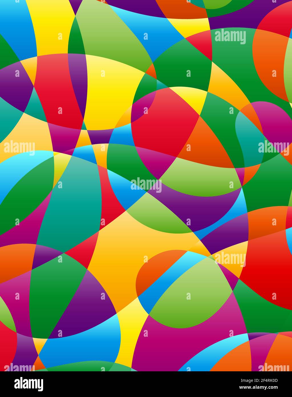 Modern Abstract Painting Wall Art Vector Illustration Stock Vector