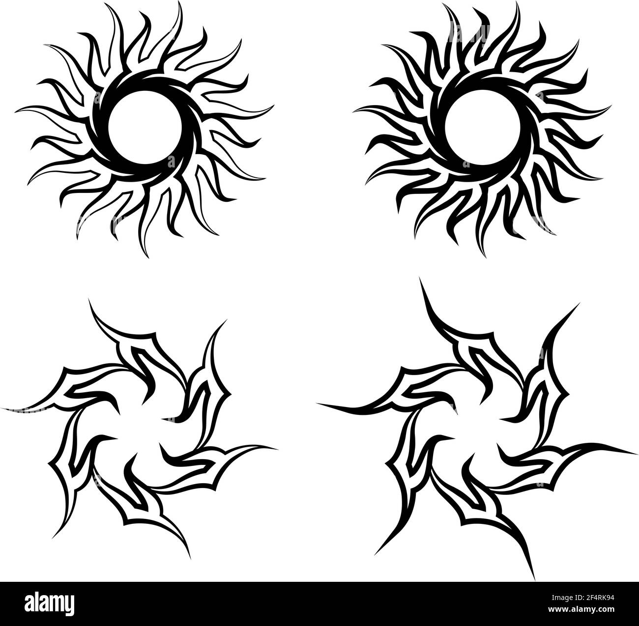 Tribal Sun - Tattoo - Magnet | TeePublic