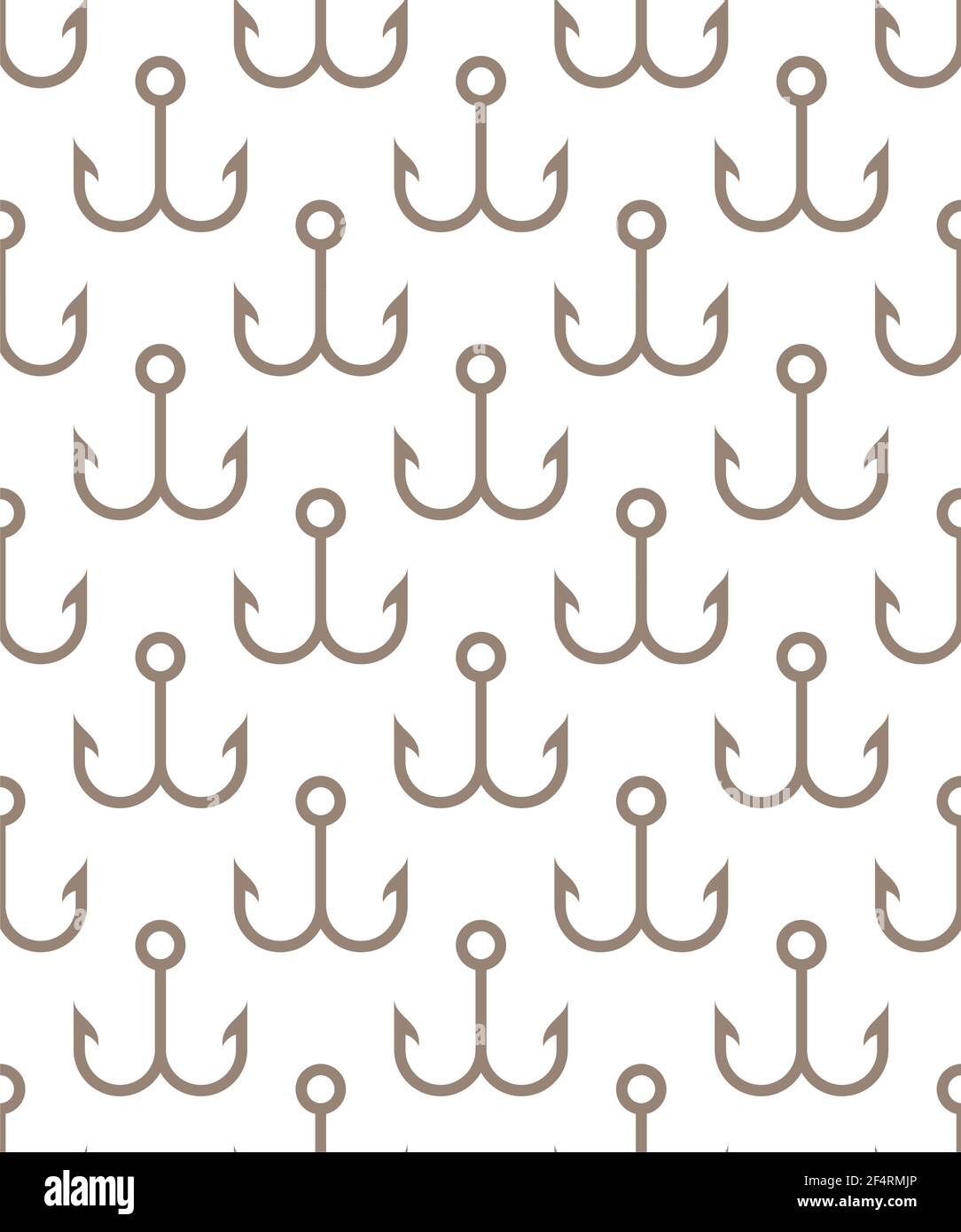 Fish Hook Seamless Pattern Vector Illustration Stock Vector Image & Art