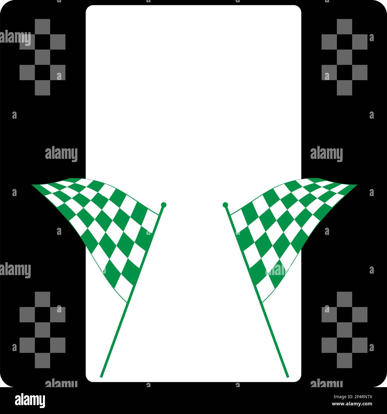 Race Flag Various Designs, Vinyl Ready Vector Illustration Stock Vector