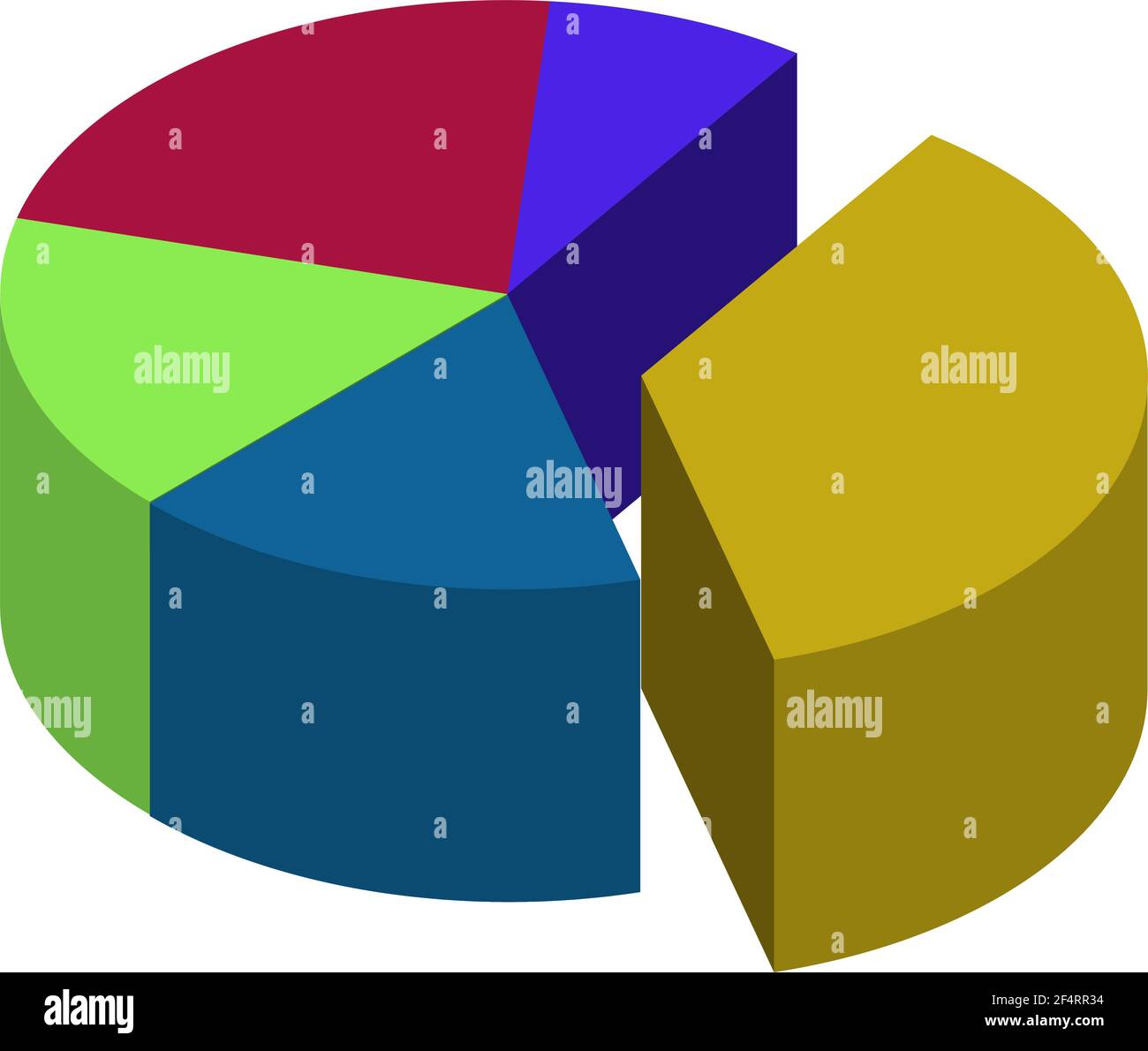Pie Chart Icon Vector Illustration Stock Vector Image & Art - Alamy