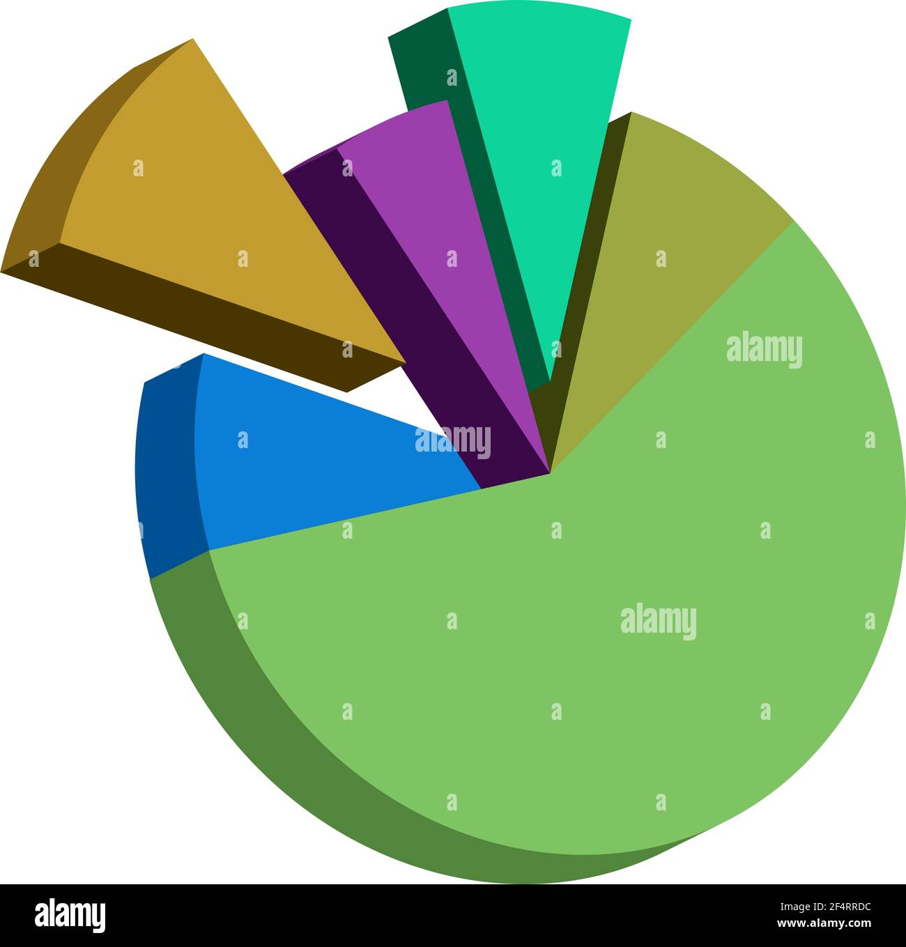 Pie Chart Icon Vector Illustration Stock Vector Image & Art - Alamy