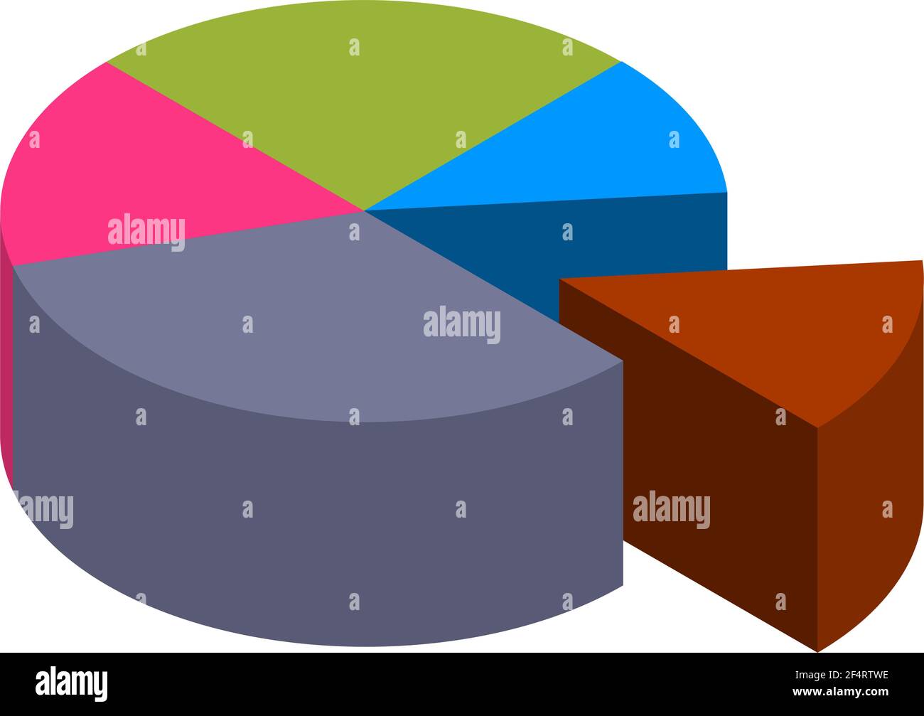 Pie Chart Icon Vector Illustration Stock Vector Image & Art - Alamy