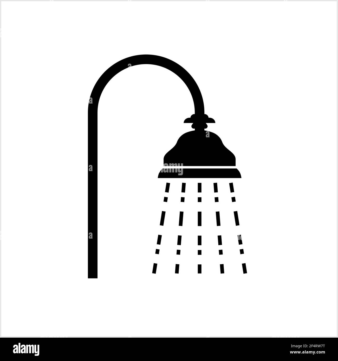 Shower Icon Design Vector Art Illustration Stock Vector Image & Art - Alamy