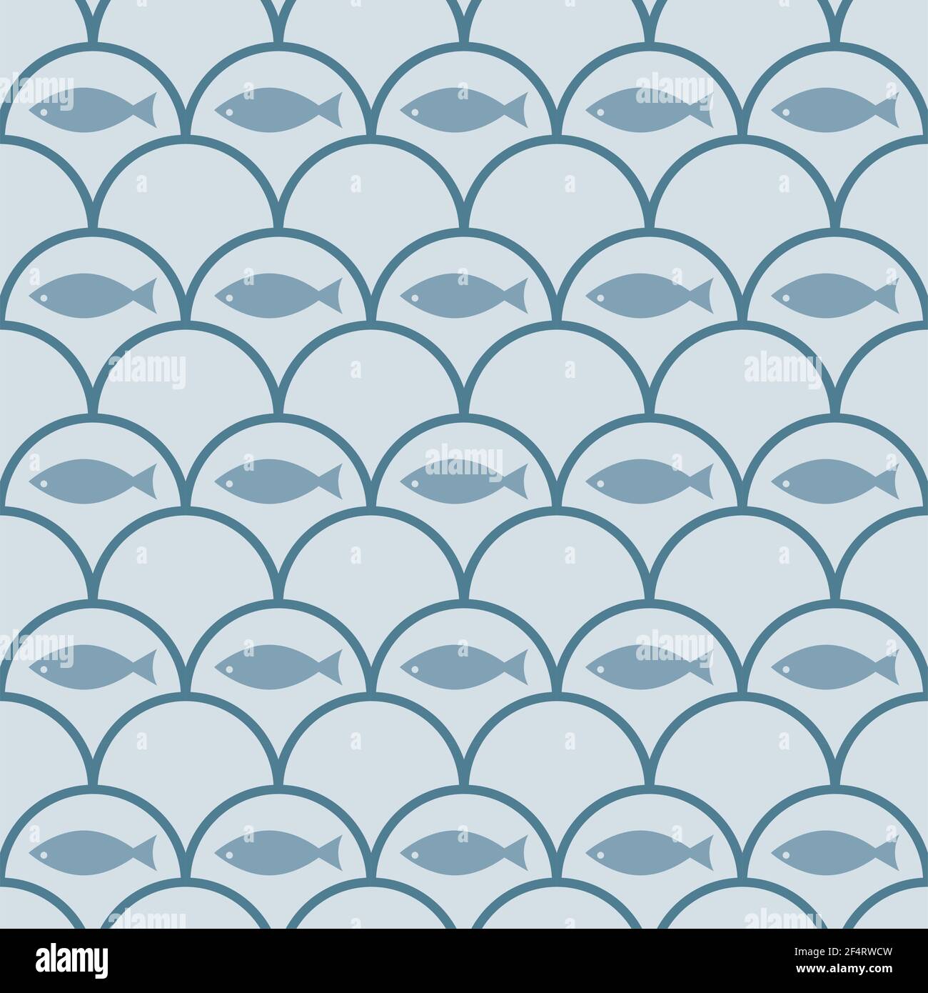 Fish Seamless Pattern Vector Illustration Stock Vector Image & Art - Alamy