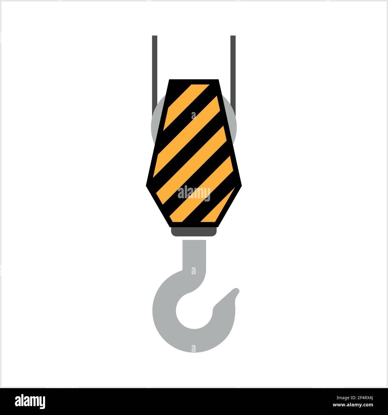 Crane Hook Icon, Tow Hook Vector Art Illustration Stock Vector Image & Art  - Alamy