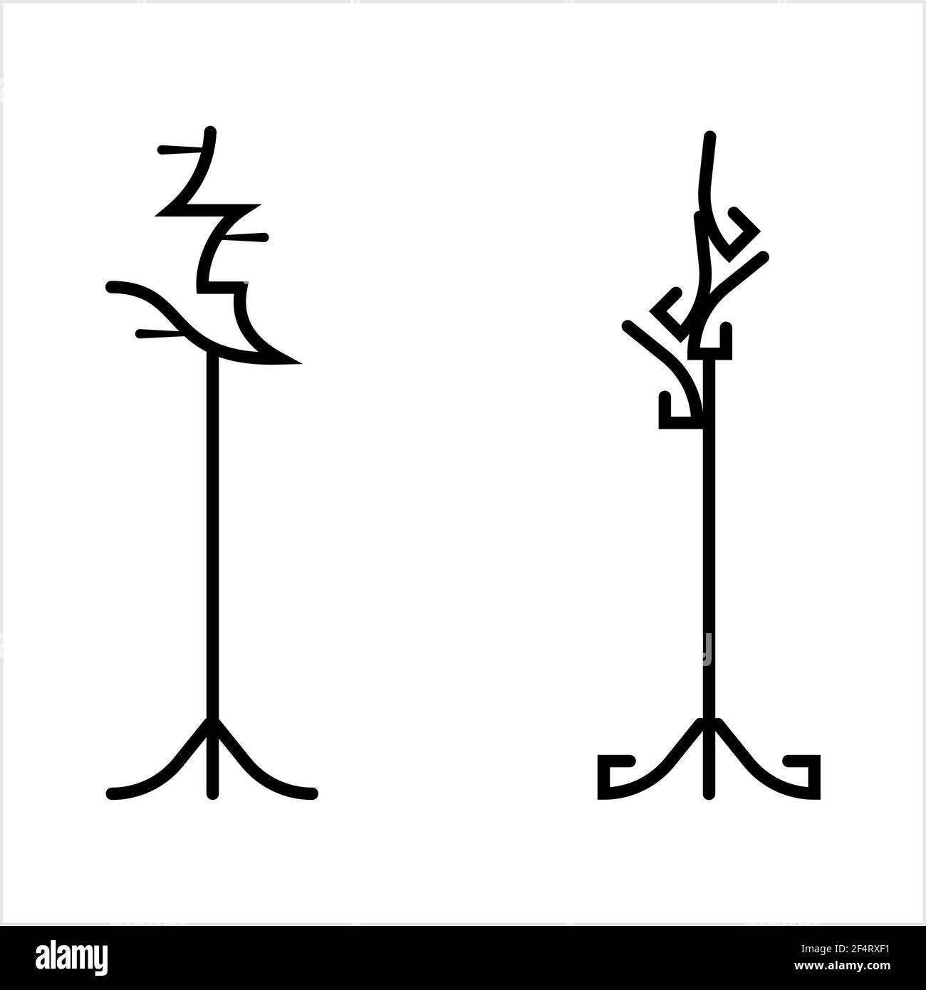 Coat Stand Icon Design Vector Art Illustration Stock Vector Image & Art