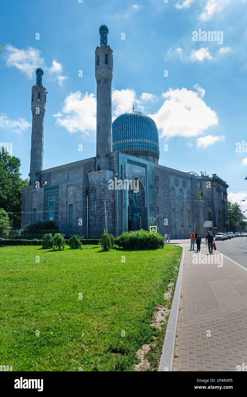 ST. PETERSBURG, RUSSIA - JULY 11, 2016: islam mosque in St Petersburg , Russia Stock Photo