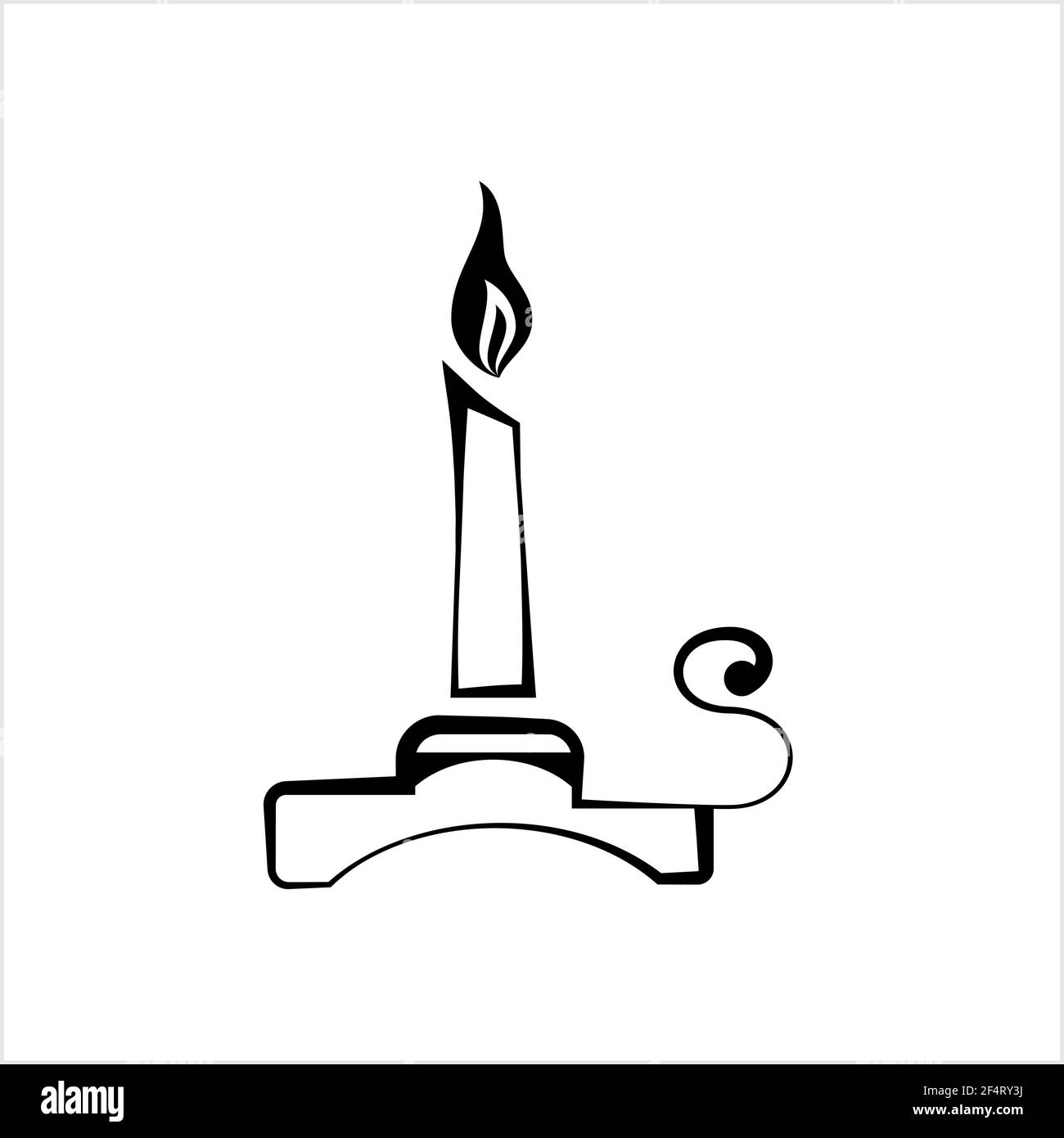 Candle Holder Design Vector Art Illustration Stock Vector Image & Art