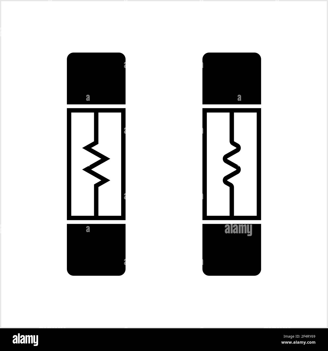 Electrical Fuse Icon Vector Art Illustration Stock Vector