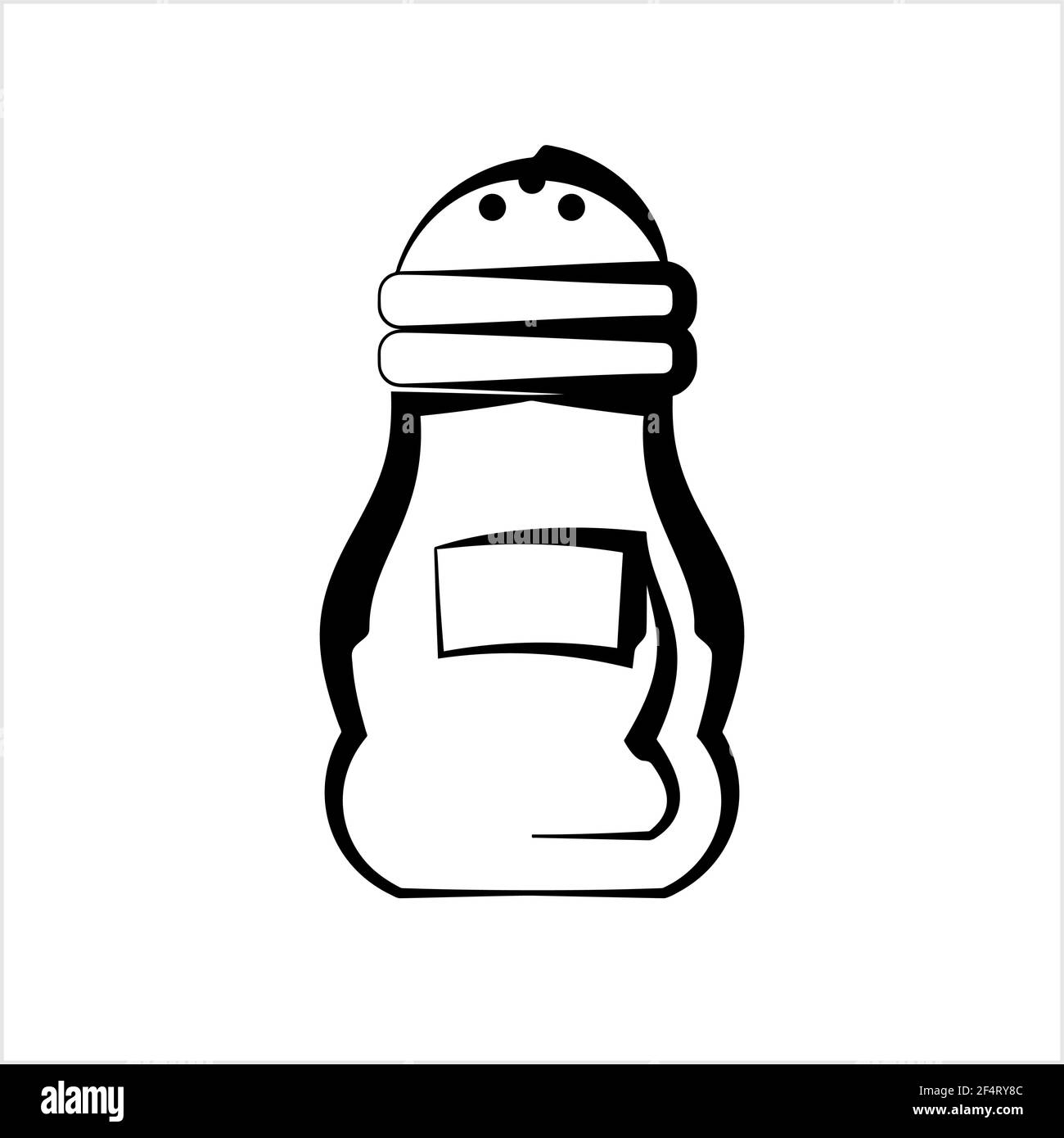 Salt Pepper Shaker Icon Vector Art Illustration Stock Vector