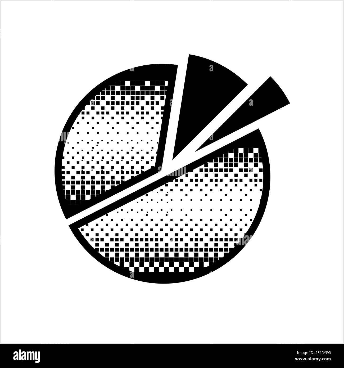Pie Chart Icon Design Set Vector Art Illustration Stock Vector Image ...