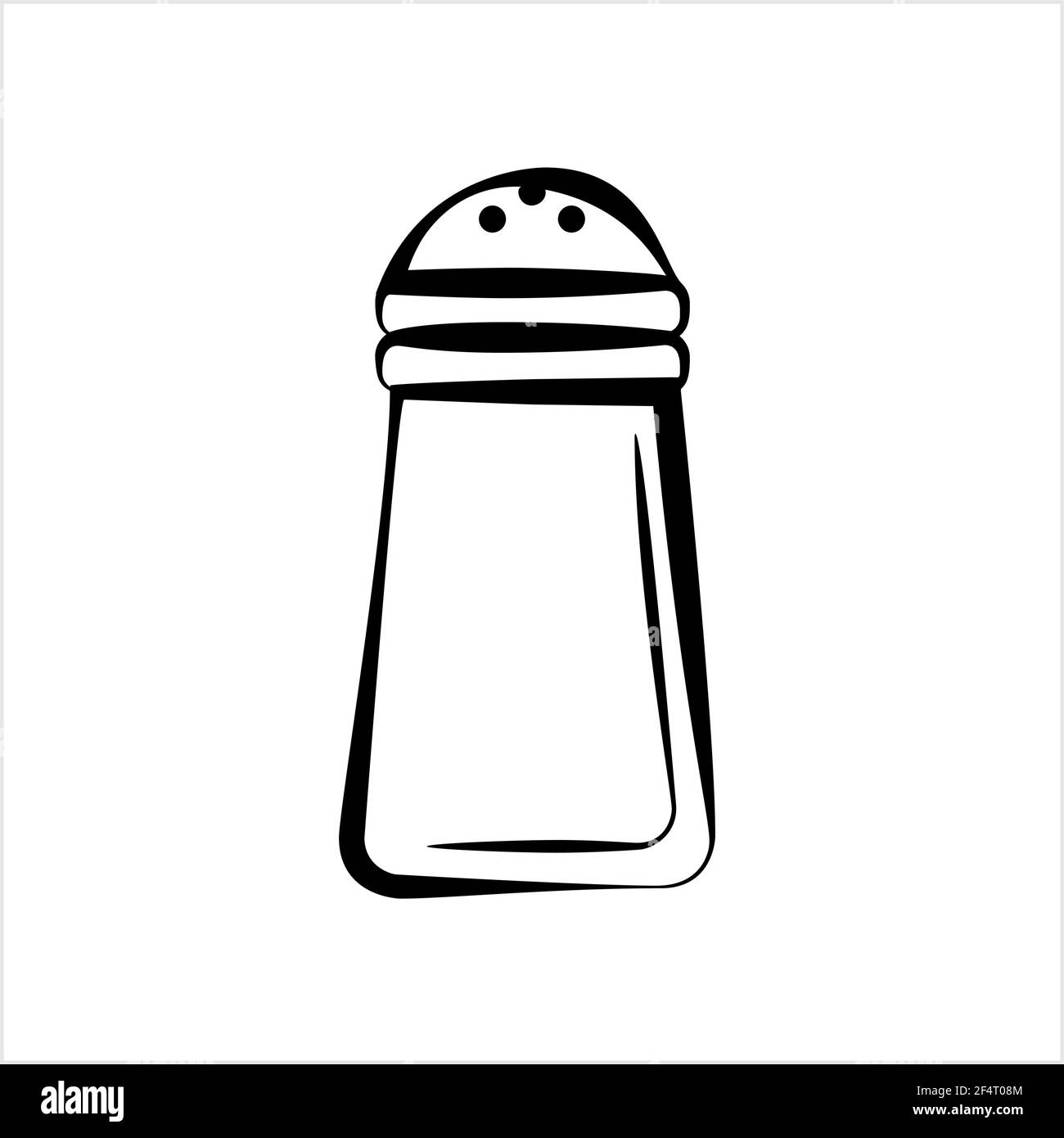 Salt Pepper Shaker Icon Vector Art Illustration Stock Vector
