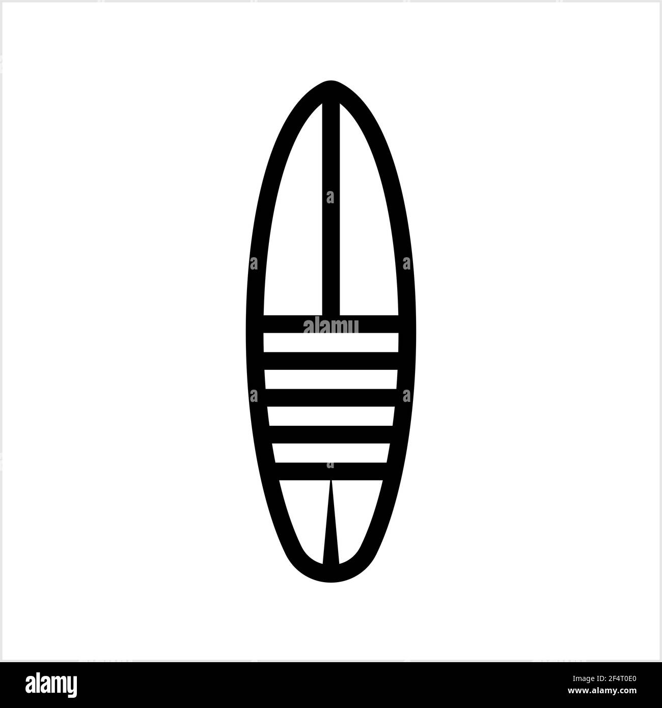 Surfboard Icon, Surf Board Icon, Water Sport Icon Vector Art