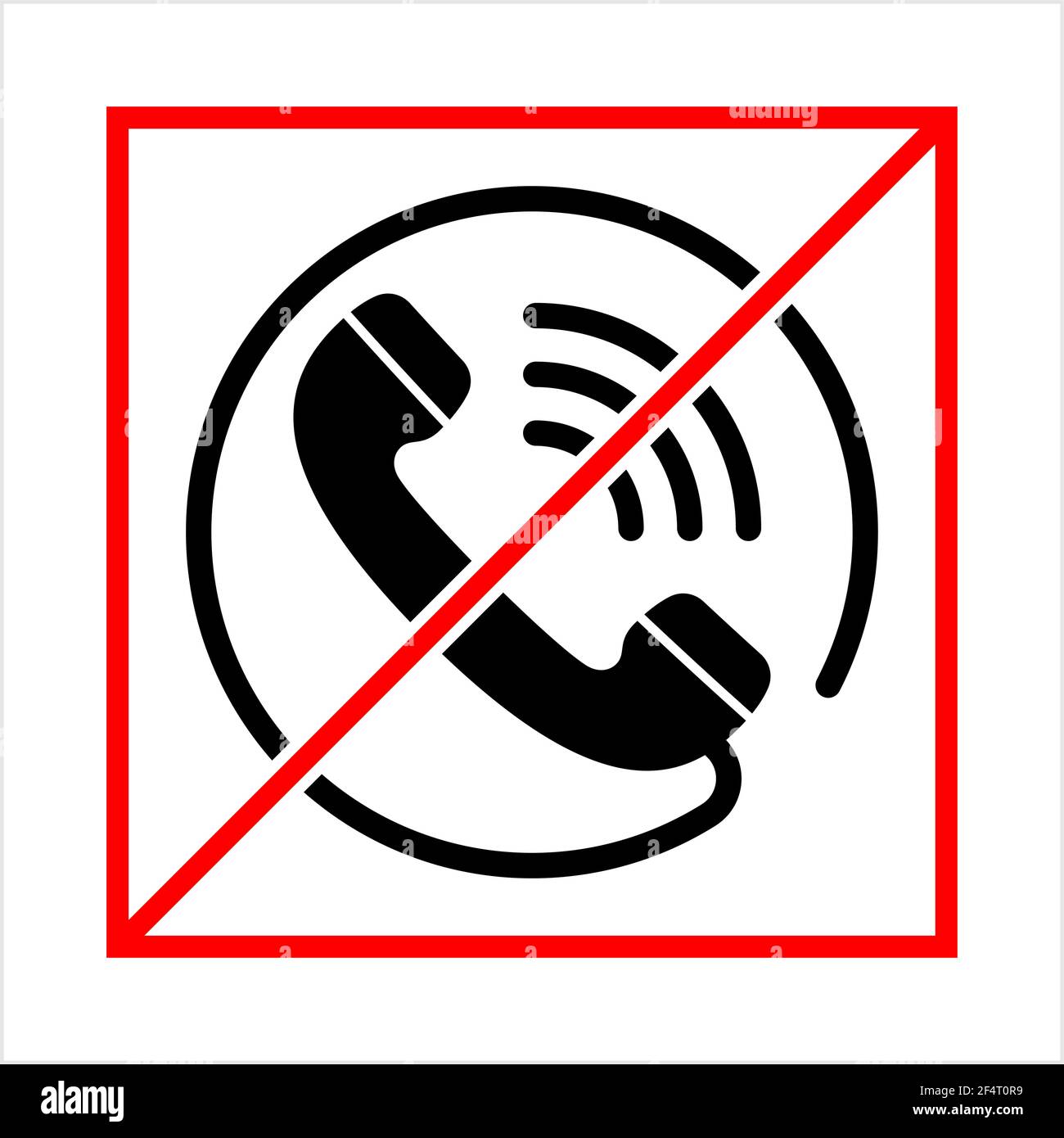 Forbidden Call Icon Vector Art Illustration Stock Vector