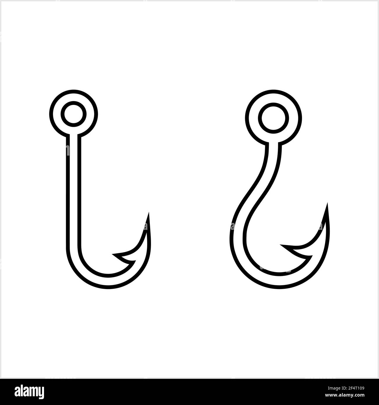 rapalas fishing hook illustration vector Stock Vector Image & Art - Alamy