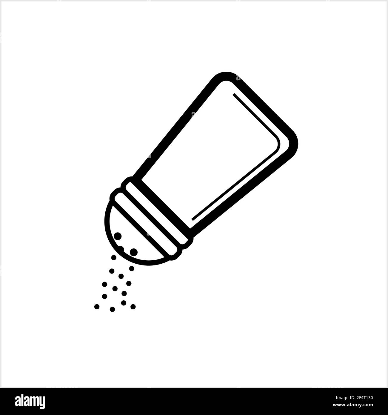 Salt Pepper Shaker Icon Vector Art Illustration Stock Vector