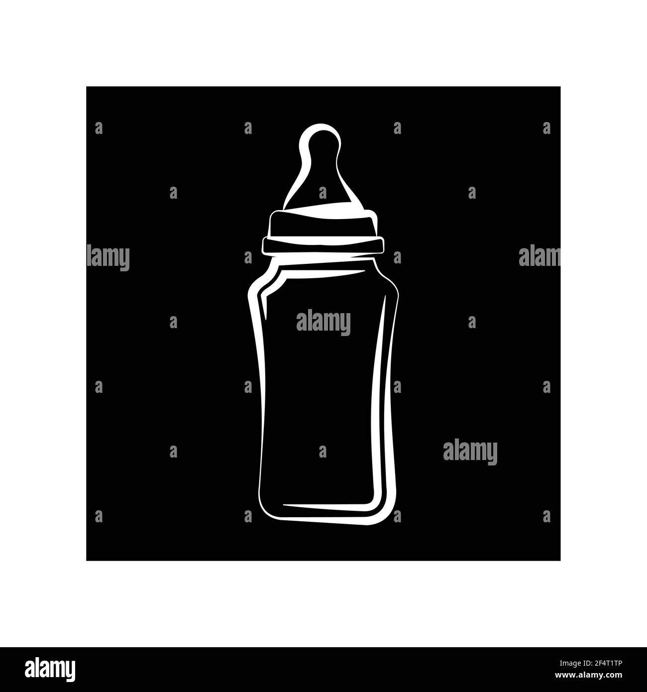 Baby bottle milk isolated Black and White Stock Photos & Images - Alamy