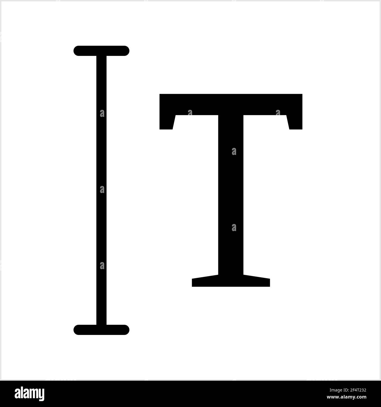 Text Icon, Design Vector Art Illustration Stock Vector Image & Art - Alamy