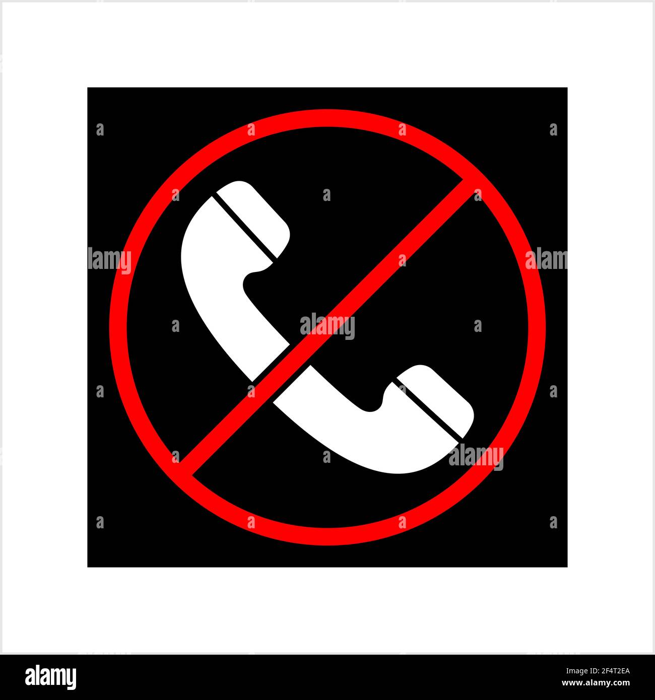 Forbidden Call Icon Vector Art Illustration Stock Vector