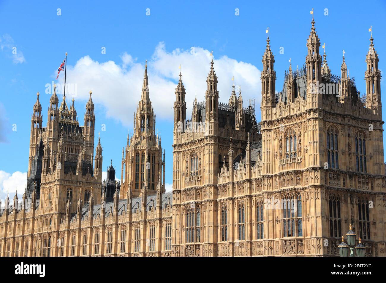 London Palace of Westminster. Architecture of London UK. British landmarks. Stock Photo