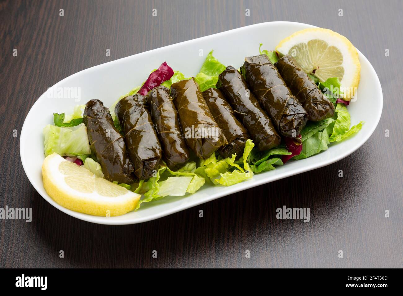 Stuffed grape leaves, typical Lebanese food Stock Photo Alamy