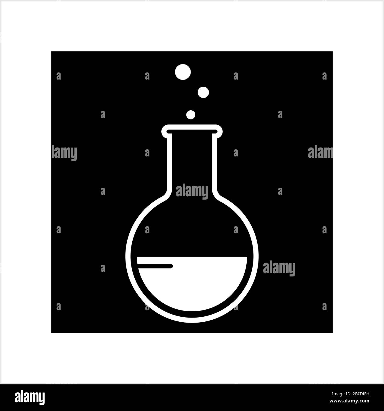 Laboratory Glass Beaker Icon Design Vector Art Illustration Stock ...