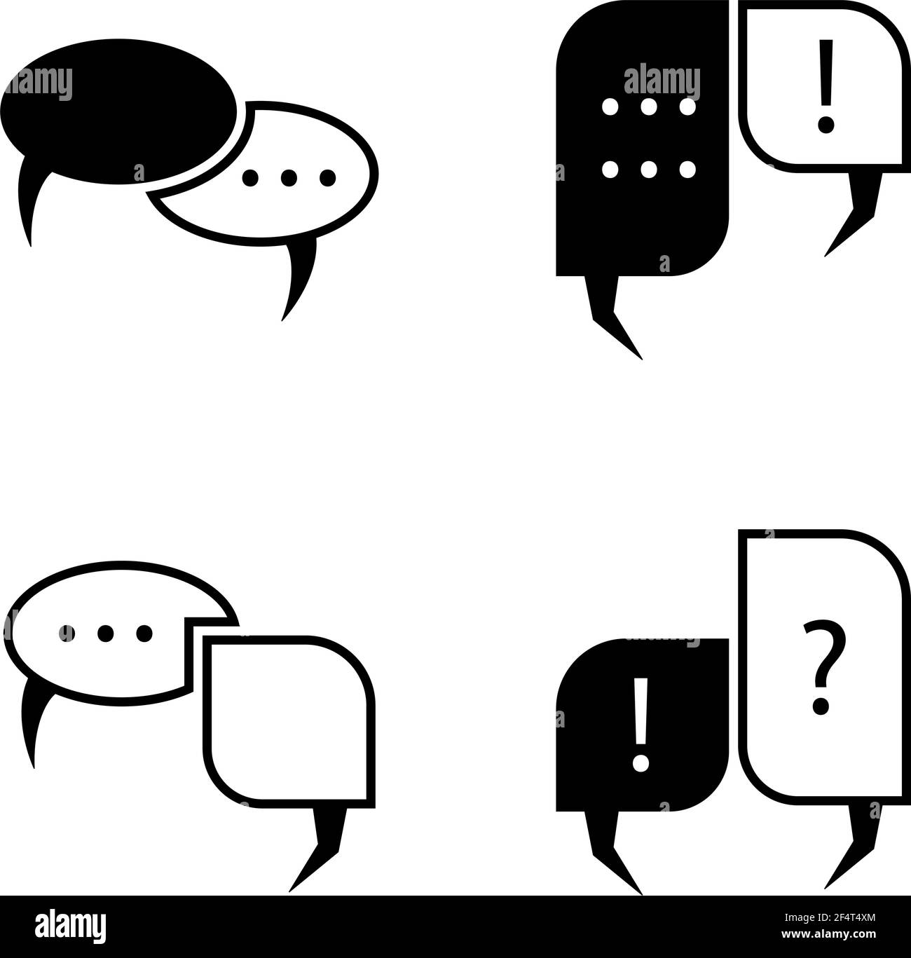 Chat Icon Set Vector Illustration Stock Vector Image & Art - Alamy