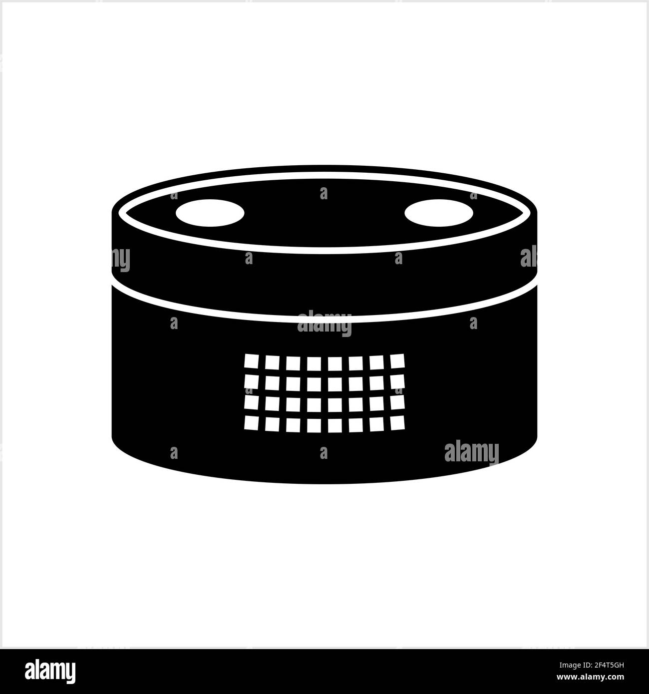 Voice Controlled Smart Speaker Icon Vector Art Illustration Stock ...