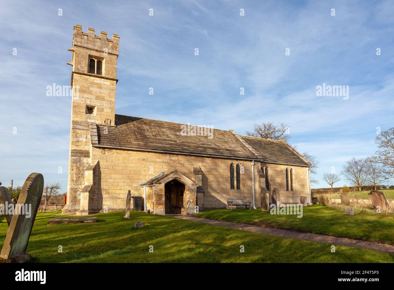 St. Michael's church in Cowthorpe, North Yorkshire - a redundant medieval church now cared for by the Churches Conservation Trust Stock Photo